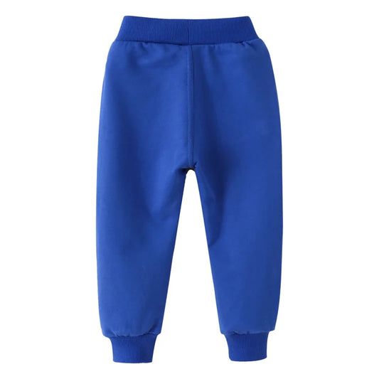 Cotton Casual Sports Trousers – Blue, Yellow