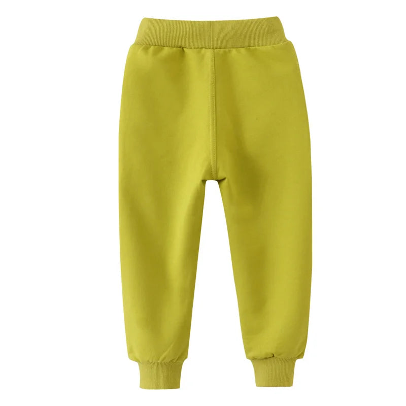 Cotton Casual Sports Trousers – Blue, Yellow