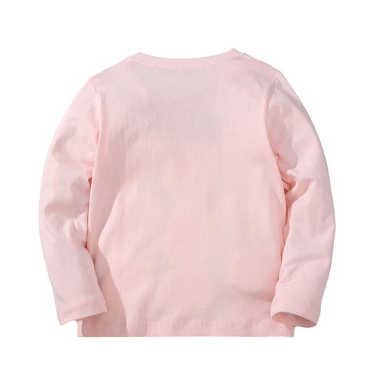 Zeebread New Autumn Spring Boys Girls T shirts With Caterpillar Embroidered Stripe Fashion Letters Kids Cotton Clothes Kids Tops.