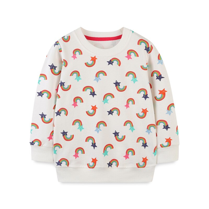 Girls clearance rainbow sweatshirt