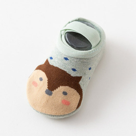 Soft Cotton Non-slip Cute Pattern Baby Boys Girls Slipper Socks