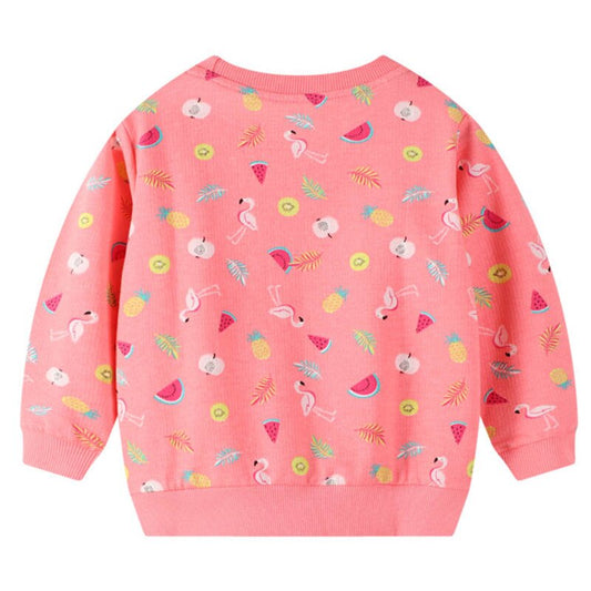 Zeebread Children Autumn Winter Girls Sweatshirts With Bag Print Cute Grey Long Sleeve Sport Shirts Hot Selling Kids Tops Shirts.