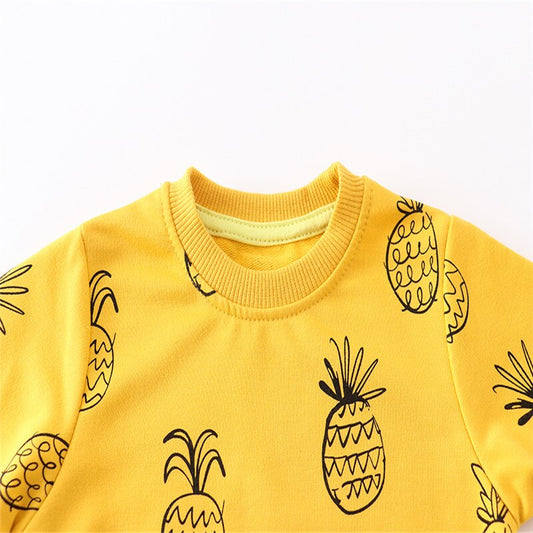 Zeebread New Arrival Apple Print Baby Sweatshirts Cotton Toddler Boys Girls Tops Shirts Hot Selling Children's Clothes.