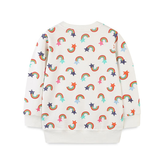 Zeebread New Arrival Rainbow Star Kids Sweatshirts Autumn Spring Kids Clothes Long Sleeve Baby Hooded Sport Shirts Children's.