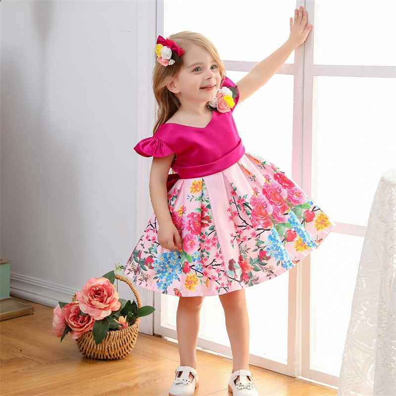 little girl satin dress Kids Georgia Satin Dress