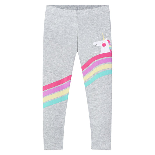 Soft and Comfortable Cotton Leggings for Girls - Pink, Grey, Dark Pink