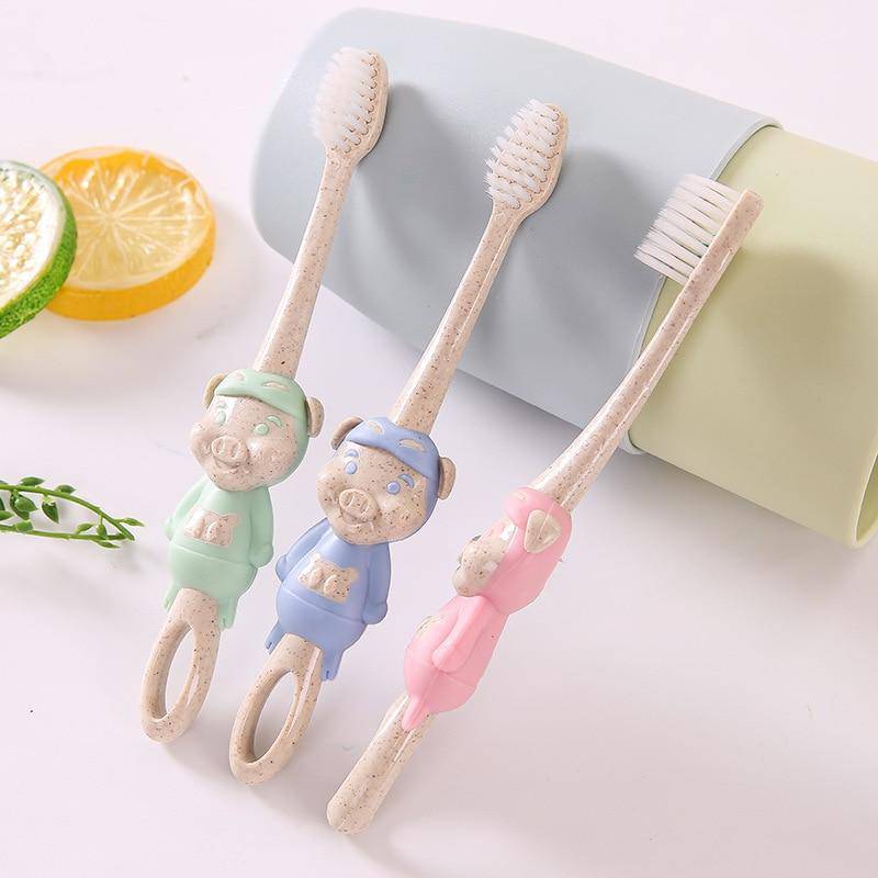 Baby Cute Soft-bristled Cartoon Character Deer Tooth Brush.