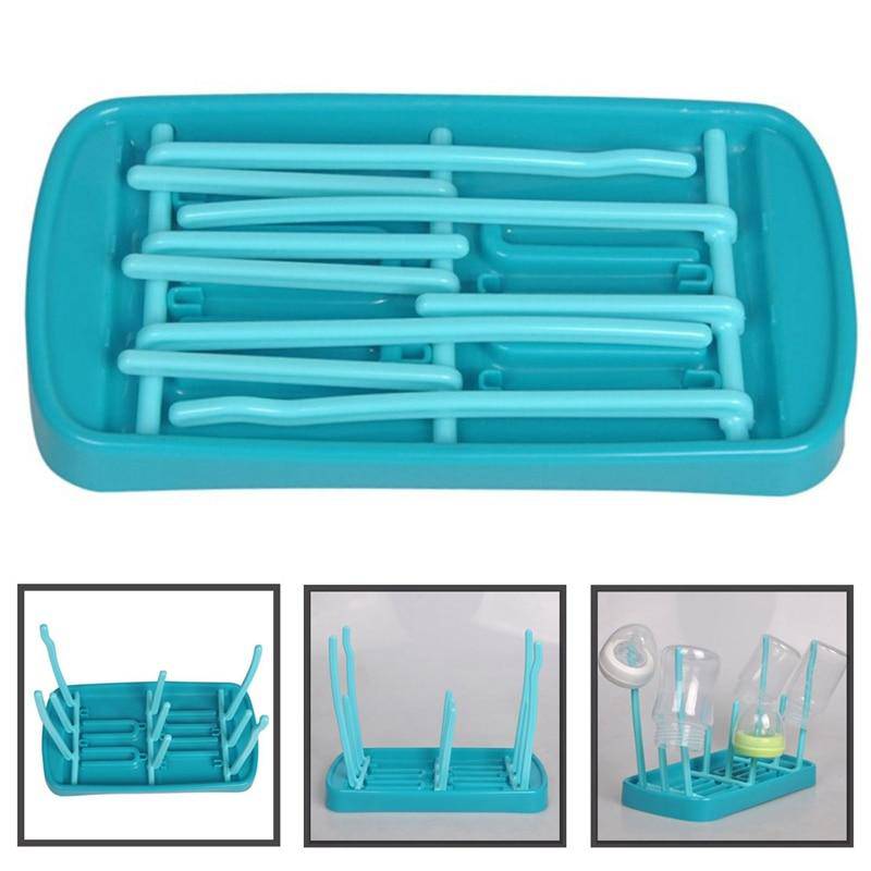 Baby Bottle Drying Rack - Blue.