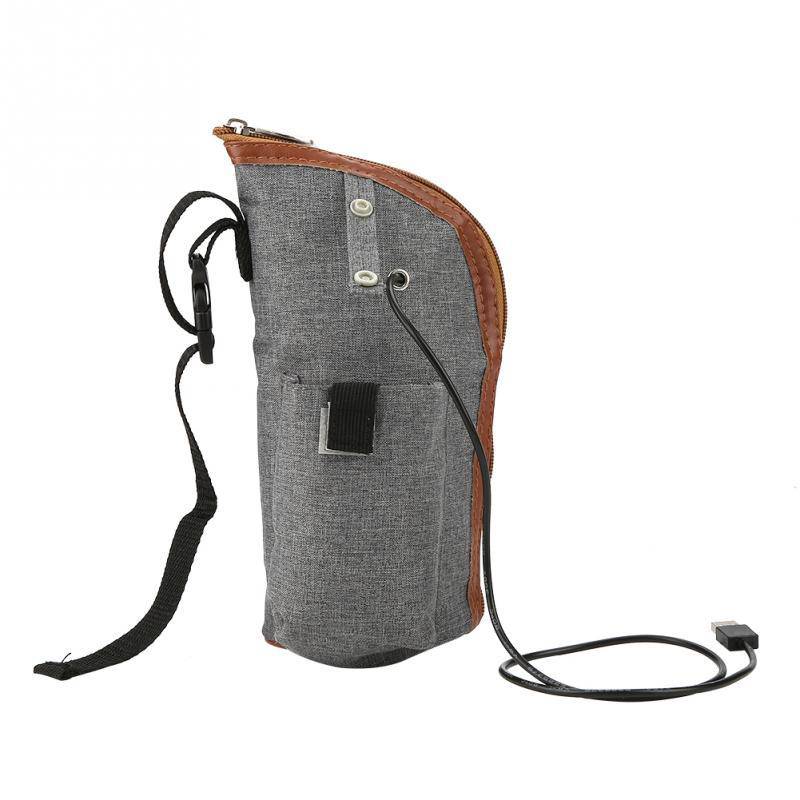 Portable Baby Warmers Bottle Holder USB Heating Travel Milk Bottle.