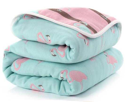 Baby 6 Layers Thick Swaddle Cotton Blanket.