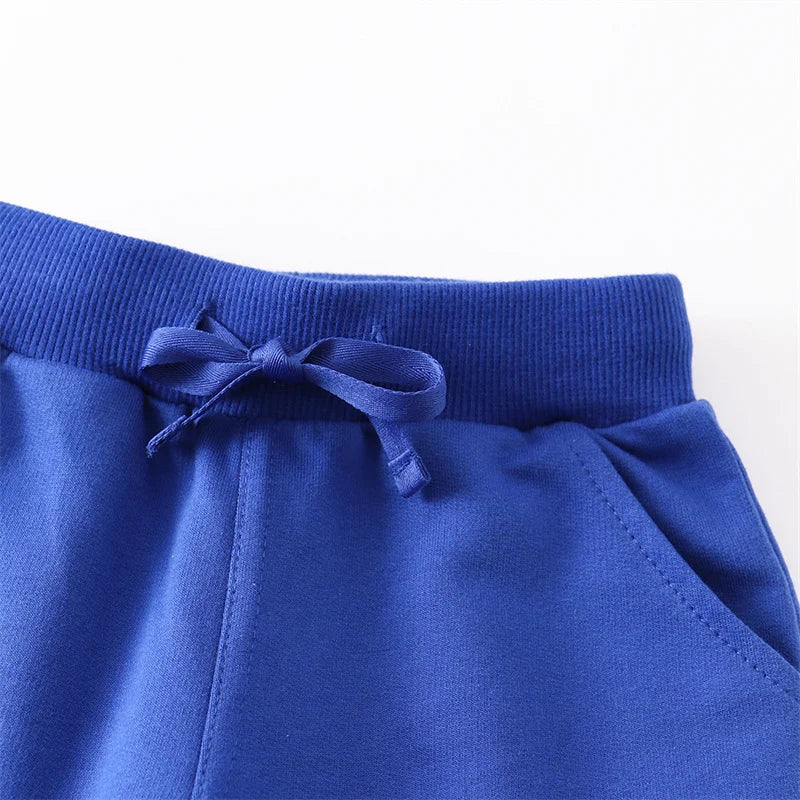 Cotton Casual Sports Trousers – Blue, Yellow