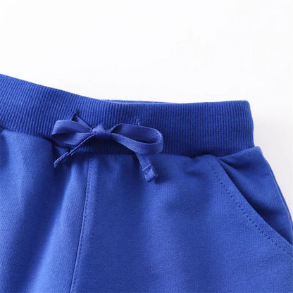 Cotton Casual Sports Trousers – Blue, Yellow