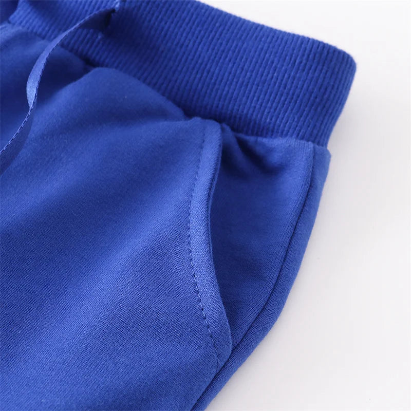 Cotton Casual Sports Trousers – Blue, Yellow