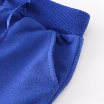 Cotton Casual Sports Trousers – Blue, Yellow