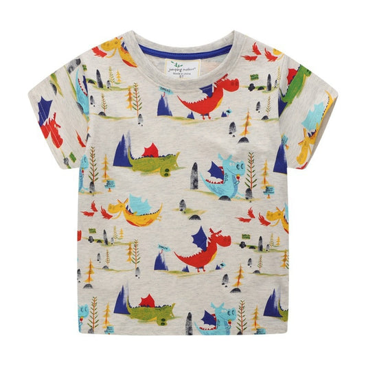 Zeebread Summer Animals T shirts For Boys Girls Clothes Cotton Hot Selling Cartoon Kids Tees Baby Tops Cute Wear Children.